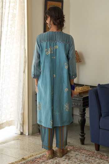 Swatti Kapoor Chitra Hand Block Print Kurta With Pami Pant