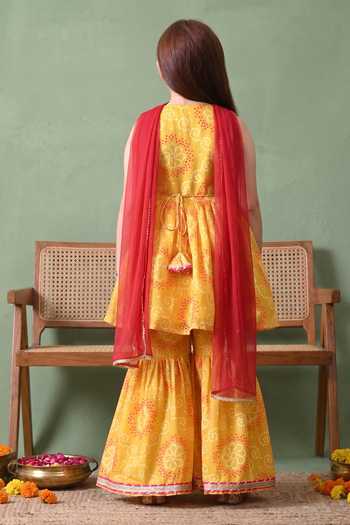 Petite Pomme Printed Kurta Sharara Set 