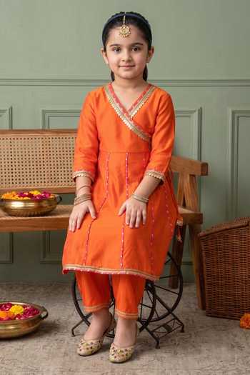 Petite Pomme Embroidered Kurta Set