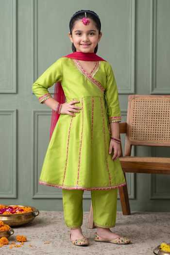 Petite Pomme Embroidered Kurta Set