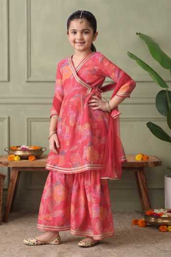 Petite Pomme Floral Print Kurta Set