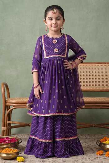 Petite Pomme Sequin Work Kurta Set