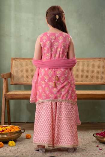 Petite Pomme Floral Print Kurta Set