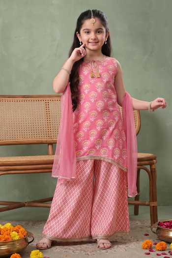 Petite Pomme Floral Print Kurta Set