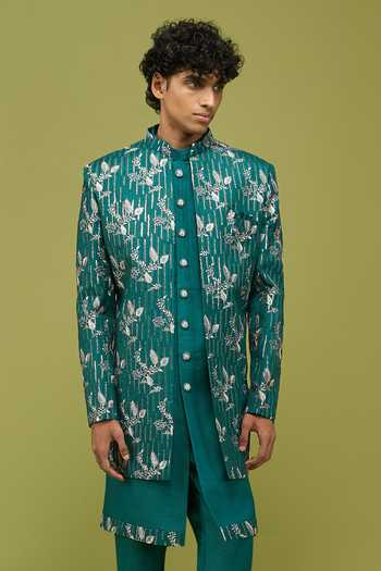 Arihant Rai Sinha Pattern PC Sherwani Set 