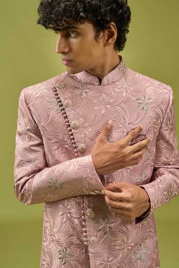 Arihant Rai Sinha Art Silk Sherwani & Pant Set 