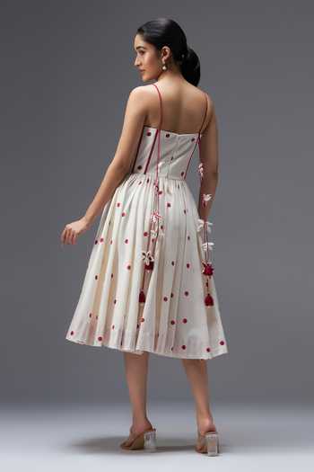 Aaroh By Dolly Pure Cotton Hand Block Print Dress 