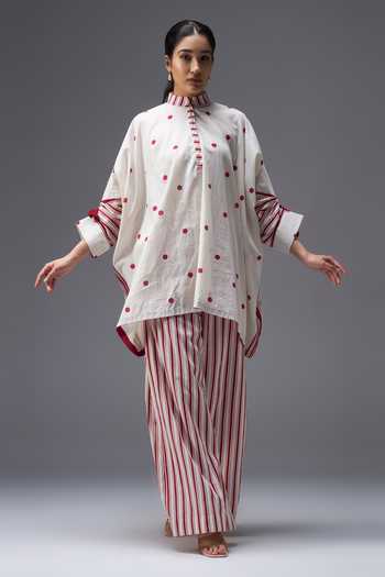 Aaroh By Dolly Hand Block Print Kaftan & Palazzo Set 