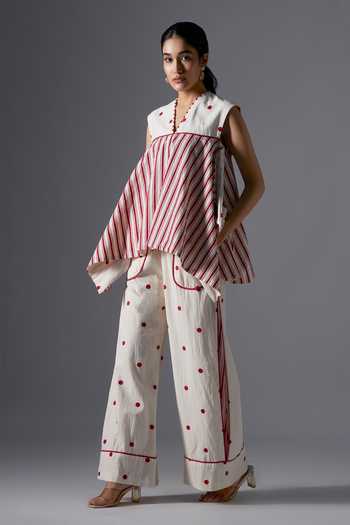 Aaroh By Dolly Hand Block Print Top & Pant Set 