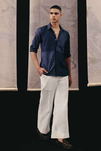 Buy Twenty Nine Blue Silk Bandhani Pattern Kurta Online at Aza Fashions Buy_Twenty Nine_Blue Silk Bandhani Pattern Kurta _Online_at_Aza_Fashions