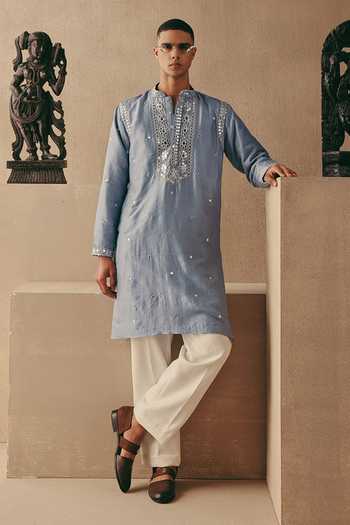 Twenty Nine Mirror & Zari Embellished Kurta Set 