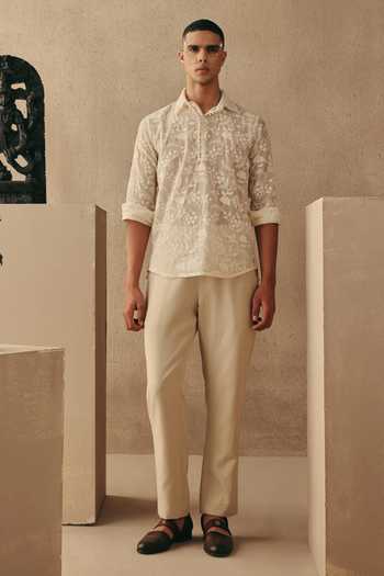 Twenty Nine Chikankari Embroidered Kurta Set 