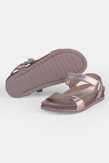 Shop Heel Your Sole Rose Gold Viviana Flats Online at Aza Fashions Shop_Heel Your Sole_Rose Gold Viviana Flats _Online_at_Aza_Fashions