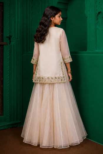 Charu Makkar Embroidered Kurta Sharara Set