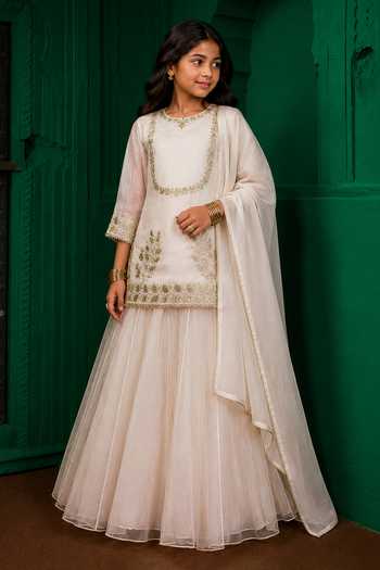 Charu Makkar Embroidered Kurta Sharara Set