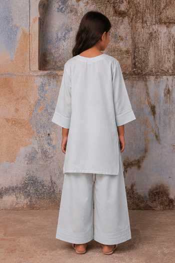 Charu Makkar Embroidered Kurta & Palazzo Set