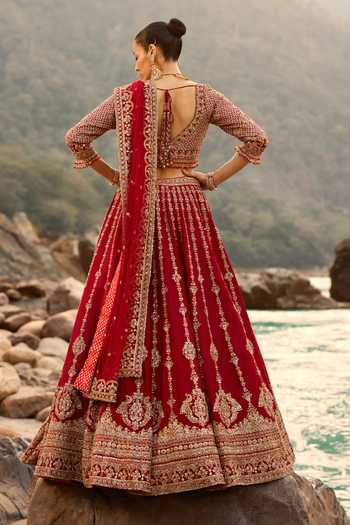 Nitika Gujral Crimson Royale Bridal Lehenga Set