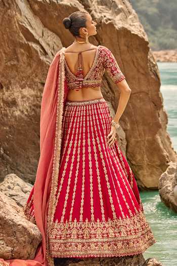 Nitika Gujral Antique Zardozi Work Bridal Lehenga Set