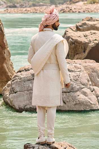 Nitika Gujral Resham Work Sherwani Set