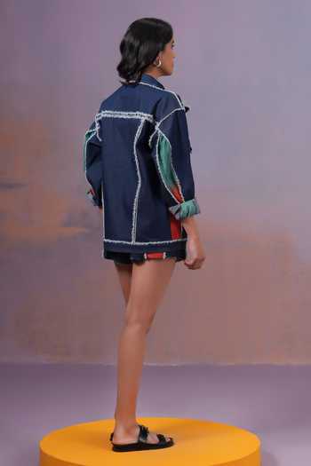 Ananya Agrawal Label Rangmaya Oversized Denim Jacket 