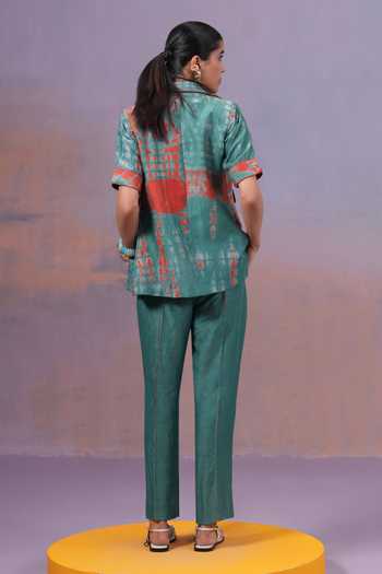 Ananya Agrawal Label Rangmaya Shibori Hand Dyed Jacket 