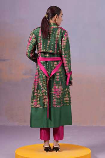 Ananya Agrawal Label Rangrezi Trench Set 