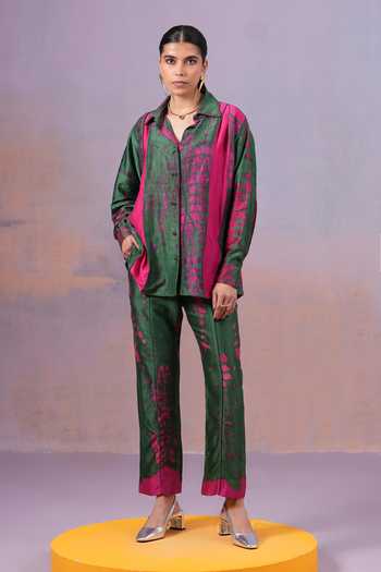 Ananya Agrawal Label Rangrezi Hand Dyed Trouser 