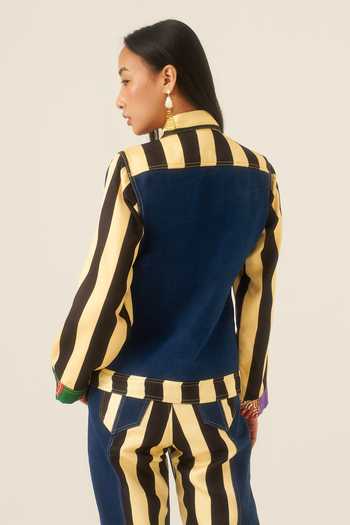 Ananya Agrawal Label Forest Mosaic Print Jacket 