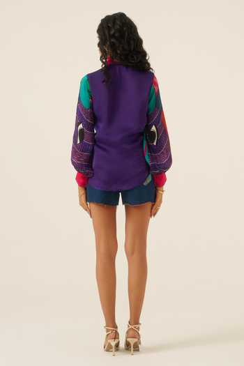 Ananya Agrawal Label Jungle Beat Print Shirt & Shorts Set 
