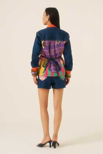 Ananya Agrawal Label Jungle Beat Print Jacket 