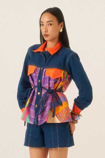 Ananya Agrawal Label Jungle Beat Print Jacket 