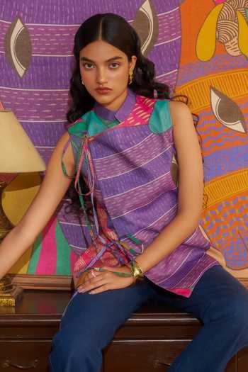 Ananya Agrawal Label Jungle Beat Print Vest 