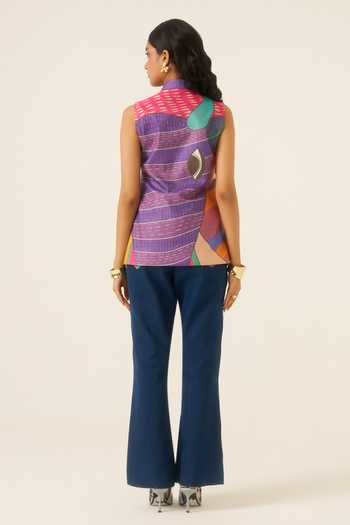 Ananya Agrawal Label Jungle Beat Print Vest 