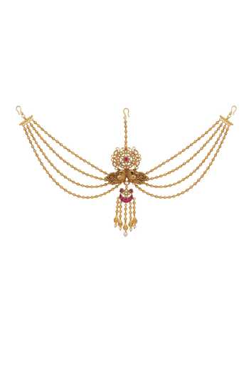Joules by Radhika Ravika Hair Brooch With Chain 