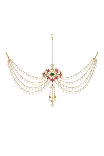 Joules by Radhika Tanishvi Hair Brooch With Chain 