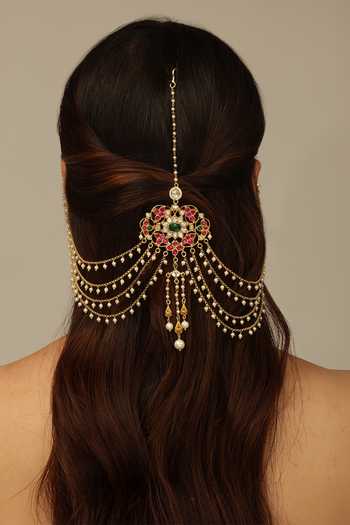 Joules by Radhika Tanishvi Hair Brooch With Chain 