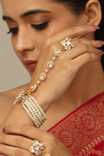 Joules by Radhika Riyana Embellished Hathphool Single Pc 