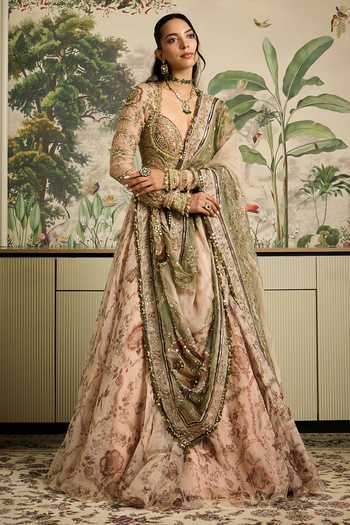 Buy Mahima Mahajan Beige Silk Organza Sweetheart Neck Lina Embroidered Anarkali With Dupatta Online at Aza Fashions Buy_Mahima Mahajan_Beige Silk Organza Sweetheart Neck Lina Embroidered Anarkali With Dupatta _Online_at_Aza_Fashions
