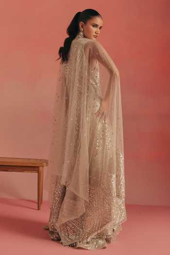 Twenty Nine Mirrorwork Applique Dupatta