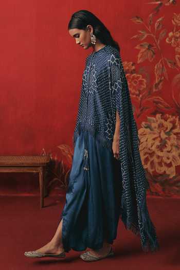 Buy Twenty Nine Blue Silk, Satin Low Crotch Dhoti Pant Online at Aza Fashions Buy_Twenty Nine_Blue Silk, Satin Low Crotch Dhoti Pant _Online_at_Aza_Fashions