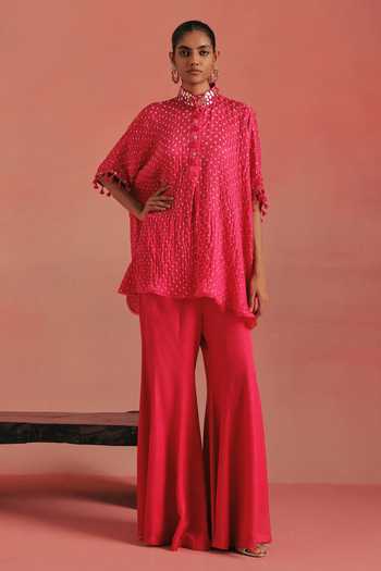 Buy Twenty Nine Pink Twill Bubblegum Bootcut Pant Buy_Twenty Nine_Pink Twill Bubblegum Bootcut Pant