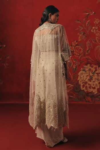 Twenty Nine Tulle Mirrorwork Overlay Cape