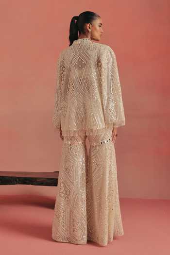 Twenty Nine Cape Sleeves Mirror Work Jacket 