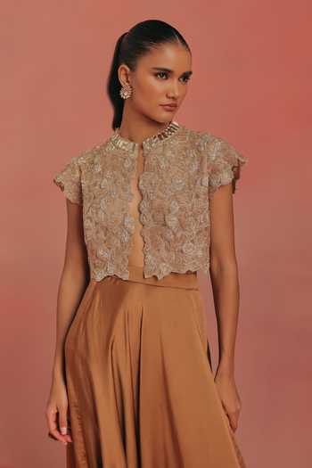 Twenty Nine Mirror Work Cropped Jacket 