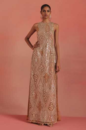 Twenty Nine Embroidered Side Slit Dress 