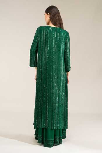 Nakul Sen Sequin Embroidered Kurta Palazzo Set 
