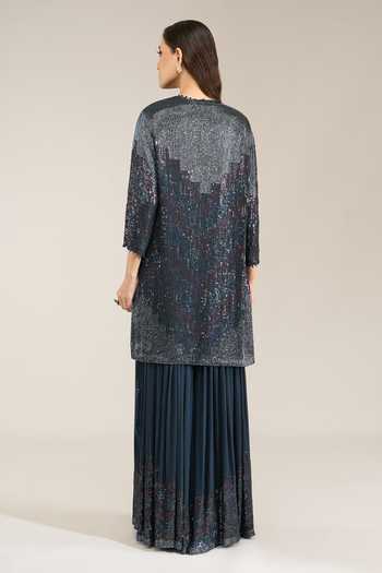 Nakul Sen Sequinned Kurta Gharara Set 