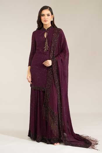 Nakul Sen Scattered Sequin Sharara Set 