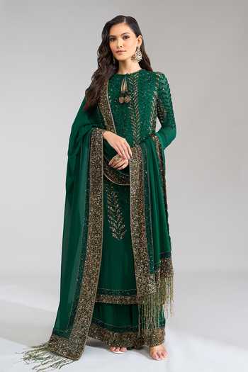 Nakul Sen Sequin Embroidered Kurta Palazzo Set 