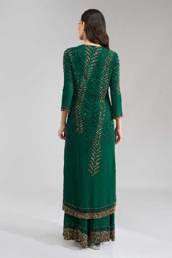 Nakul Sen Sequin Embroidered Kurta Palazzo Set 